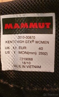 Vel. 40 Mammut Kento High GTX Women arctic-black - 2