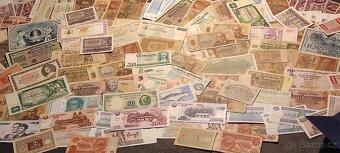 Velký konvolut bankovek po sběrateli 225ks - 2