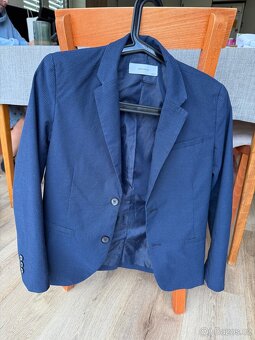 Oblek pro chlapce vel 146 (sako, kalhoty, košile) - 2