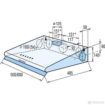 digestoř MORA OP 531 W - 2