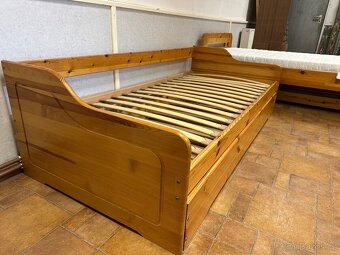 Výsuvná dvoupostel 90x200cm, 2xjednolůžko - 2