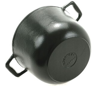 MYSLIVECKY SMALTOVANÝ litinový 15L kotlík - 2