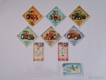 29 známek Mongolsko sport traktory kultura květy náboženství - 2