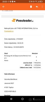 alu disky + letní pláště - 2