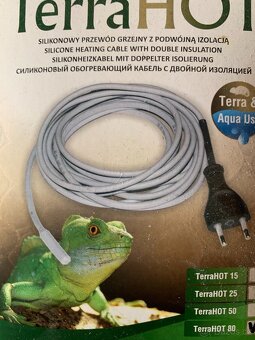 Terarijní a akvarijní vyhřívací kabel Terra Hot 80W , 7,5m - 2