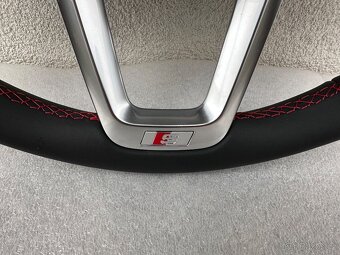 Audi sportovy volant S line cerveny A1 A3 S3 S4 S5 - 2