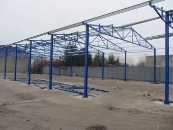 Ocelová konstrukce haly - priehradová 5x10x30 m - 2