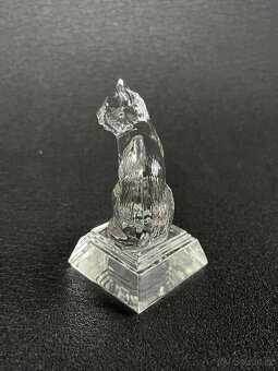 Ruckl Soška, plastika Kočka 8 cm, křišťálové sklo - 2