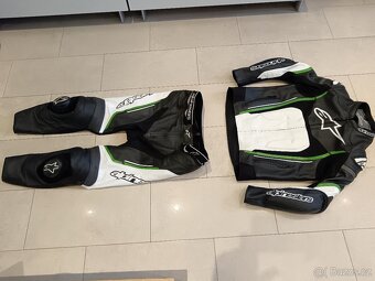 Alpinestars Motegi V2-Pánská kožená moto kombinéza, dvoudíl - 2