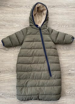 Zimní fusak/kombinéza 62/68 tm. zelená - 2