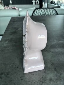 Růžový porcelán - hodiny - 2