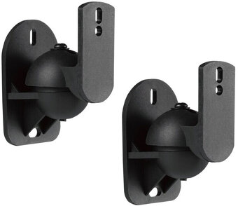 Držák na reproduktory na zeď, nastavitelný, sada 2ks, nové - 2