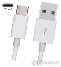 Datový a nabíjecí USB kabel typ C - bílý - 2