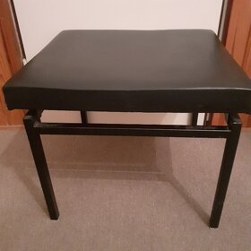 Stolička s koženkovym sedákem - 2