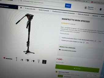 Monopod s fluidní video hlavou Manfrotto MVM XPRO500 - 2