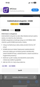 Votvírák 2025 4x KOMBI ticket - 2