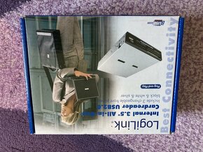 Šuplik na SSD/ HDD + čtečka karet Logilink - 2