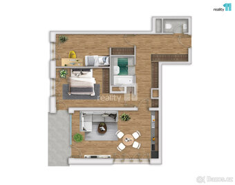 Prodej bytu v osobním vlastnictví 3+kk, 88 m2 Liberec, ul. T - 2