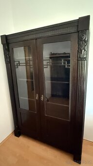 Art deco starožitná skříň masiv dřevo - 2