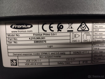 Prodám střídač FRONIUS PRIMO 3,0-1 - 2
