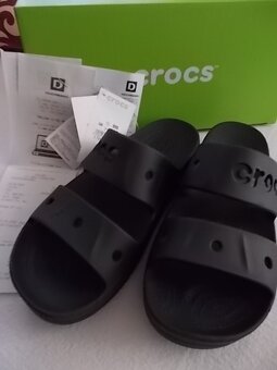 PERFEKTNÍ PANTOFLE CROCS VEL 38 100%STAV - 2