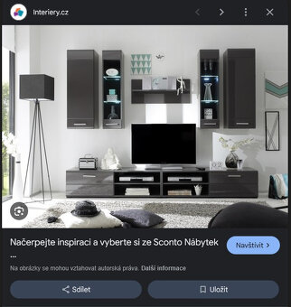 Sconto Force - Obývací stěna s LED podsvícením - 240cm - 2
