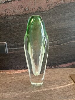 Váza a tác hutní sklo - 2