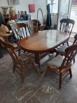 Krásný stůl a 6x židlí -Dovoz zdarma - 2