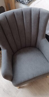 relaxační křeslo ušák Edgar šedá - 2