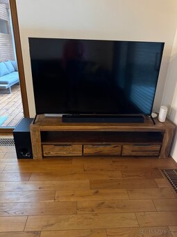 Tv Stolek z masivu- Palisandr- stav: jako nový - 2