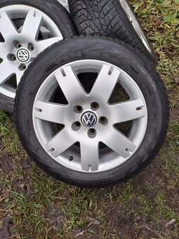 Alu kola 5x112 originál VW 205/55 R16 - 2