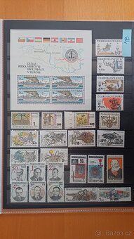 Známky Československo na albových listech - 2