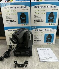 MINI LED MOVING HEAD / otočná led hlava / světelný efekt - 2