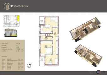 Prodej bytu 3+kk s lodžii, 89,12 m2, Mírová, Rychnov nad Kně - 2