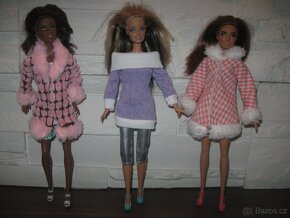 elegantní kabátek na barbie a podobné panenky - 2