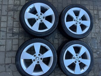 ORIGINÁL Alu Škoda DENOM R17, 5x112 - ZIMNÍ PNEU - 2