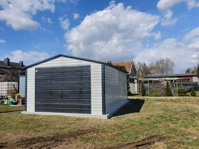 Moderná plechová garáž 4x6m - 2