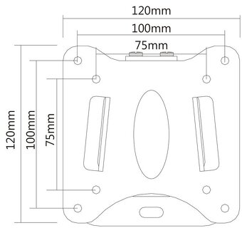 Držák TV GoGEN S pevný, 13''-27'' 30kg - NOVÝ - 2