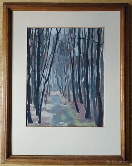 Obraz stromořadí - 2