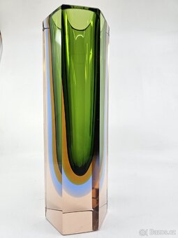 Stará skleněná vaza 25.5 cm - 2