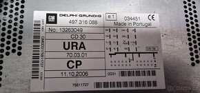 Autorádio Opel Zafira B - 2