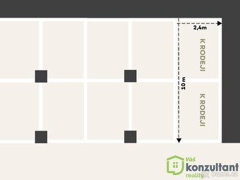 Prodej garážového dvoj stání – Dvě na sebe navazující parkov - 2