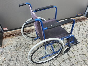 invalidní vozík PLNÁ kola, skládací, i na DOBÍRKU - 2