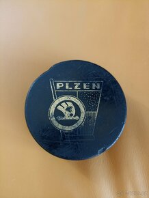 Retro hokejový puk Škoda Plzeň - 2