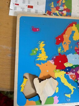 Montessori puzzle staty Evropy - 2