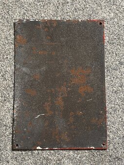 smaltovaná cedule zákaz kouření stará smaltovaná cedule - 2