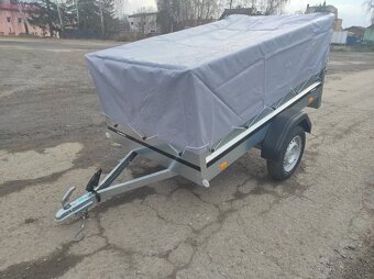 Nový přívěsný vozík 204x116 + nástavba a plachta - 2