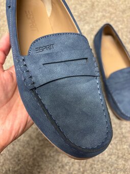 Dámské modré mokasíny, vel. 38, Esprit, Nové - 2