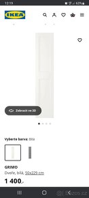 Jedno křídlo státních dveri IKEA Pax Grimo 50x220cm - 2