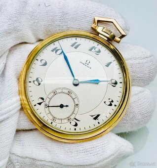 NÁDHERNÉ PÁNSKÉ ART DECO KAPESNÍ HODINKY OMEGA - FUNKČNÍ - 2